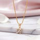 Alphabet R Two Tone Locket with Chain (18
