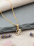 Alphabet R Two Tone Locket with Chain (18") - Opal Touch