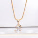 Opal Touch - Alphabet R Two Tone Locket with Chain (18