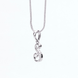 Opal Touch - Alphabet S Rhodium Locket with Chain (18