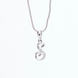 Opal Touch - Alphabet S Rhodium Locket with Chain (18
