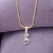 Opal Touch - Alphabet S Two Tone Locket with Chain (18