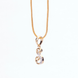 Opal Touch - Alphabet S Two Tone Locket with Chain (18