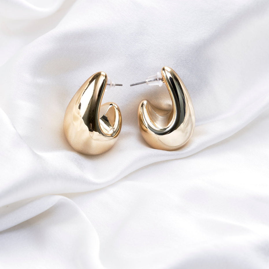 Combo - Amazing Half Circle Gold Plated Studs (Pack of 3) - Opal Touch