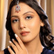 American Diamond CZ Studded Rhodium Plated Maang Tikka - Opal Touch