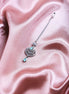 American Diamond CZ Studded Rhodium Plated Maang Tikka - Opal Touch