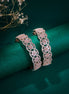 Opal Touch - American Diamond Flower Bangles (Pack of 2) - Bangles
