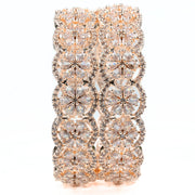 American Diamond Flower Bangles (Pack of 2) - Opal Touch