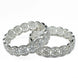 American Diamond Flower Bangles (Pack of 2) - Opal Touch