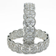 American Diamond Flower Bangles (Pack of 2) - Opal Touch