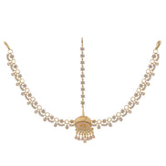 Opal Touch - American Diamond Ganga Jamuna Borla (Matha Patti) - Matha Patti