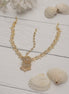 Opal Touch - American Diamond Golden Borla (Matha Patti) - Matha Patti