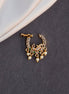 Nose Pin - American Diamond Moti Peacock Nose Screw - Opal Touch