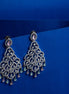 American Diamond Peacock Danglers Earrings - Opal Touch