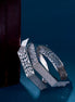 Opal Touch - American Diamond Rhodium Kada Bangles (Pack of 2) - Bangles