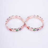 Bangles - American Diamond Rose Gold Bangles - Opal Touch