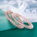 Opal Touch - American Diamond Rose Gold Pacheli Bangles Set (Pack of 2) - Bangles