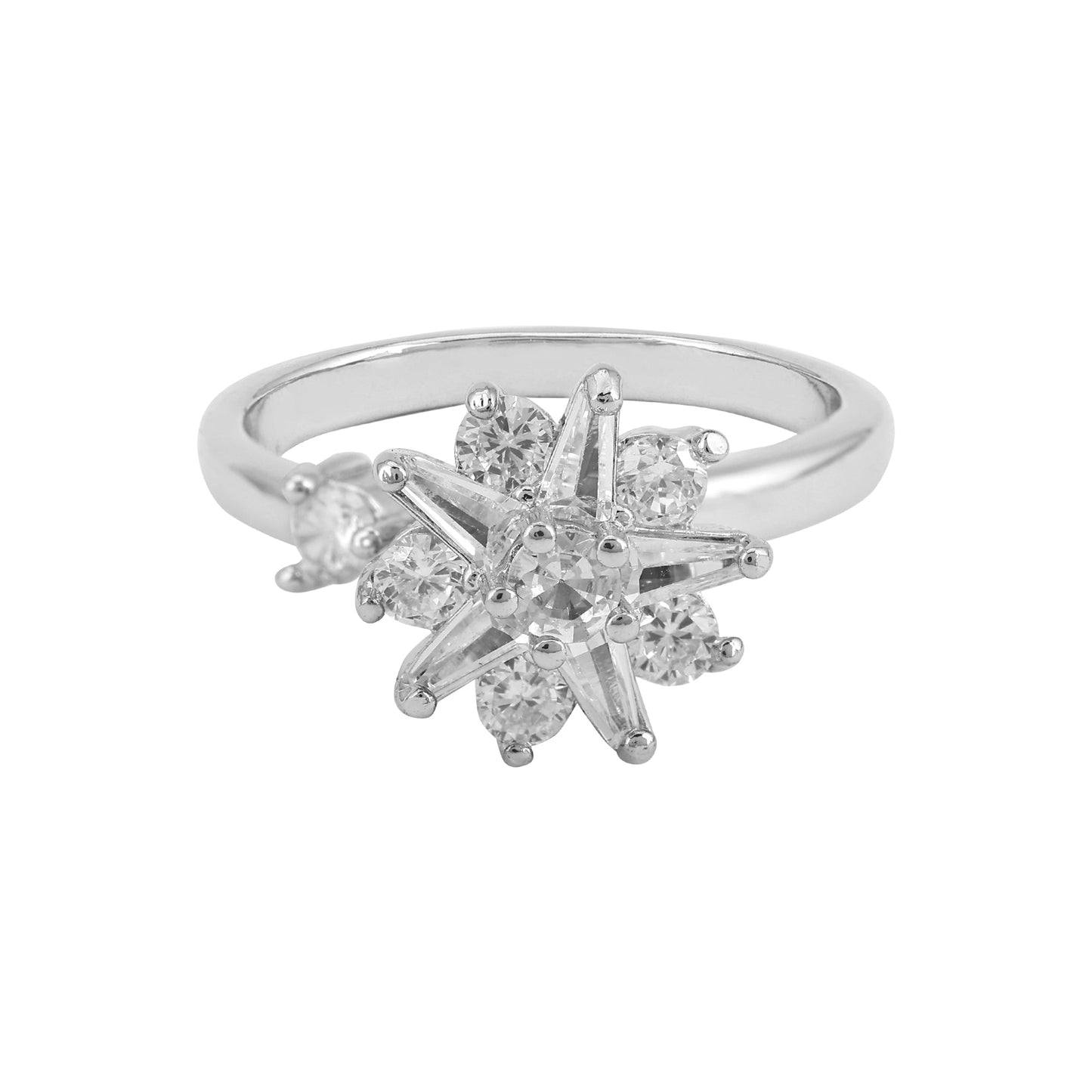 Opal Touch - American Diamond Rotatable Star Rings - Ring