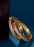 Opal Touch - American Diamond Round Gold Bangles (Pack of 2) - Bangles