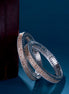 Opal Touch - American Diamond Round Rhodium Bangles (Pack of 2) - Bangles