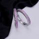 Opal Touch - American Diamond Round Rhodium Bangles (Pack of 2) - Bangles