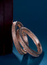 Opal Touch - American Diamond Round Rose Gold Bangles (Pack of 2) - Bangles