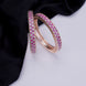 Opal Touch - American Diamond Round Rose Gold Bangles (Pack of 2) - Bangles