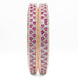 American Diamond Round Rose Gold Bangles (Pack of 2) - Opal Touch