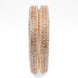 American Diamond Round Rose Gold Bangles (Pack of 2) - Opal Touch
