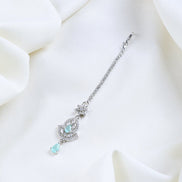 American Diamond Studded Maang Tika - Opal Touch