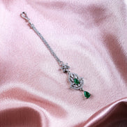 American Diamond Studded Maang Tika - Opal Touch