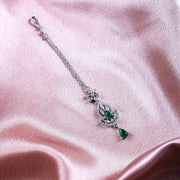 American Diamond Studded Maang Tika - Opal Touch
