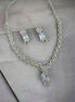 Necklace - American Diamond Stylish Necklace Set - Opal Touch