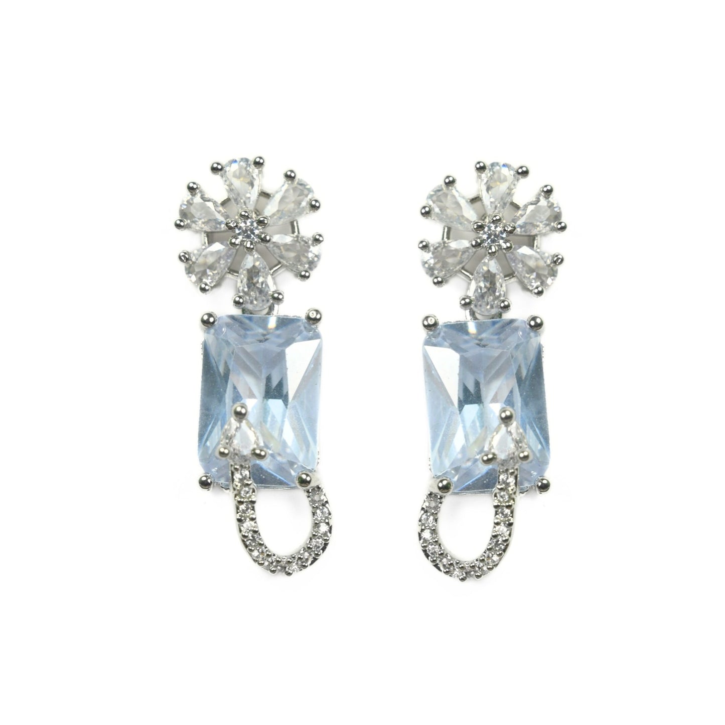 Necklace - American Diamond Stylish Necklace Set - Opal Touch