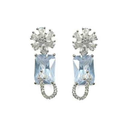 Necklace - American Diamond Stylish Necklace Set - Opal Touch