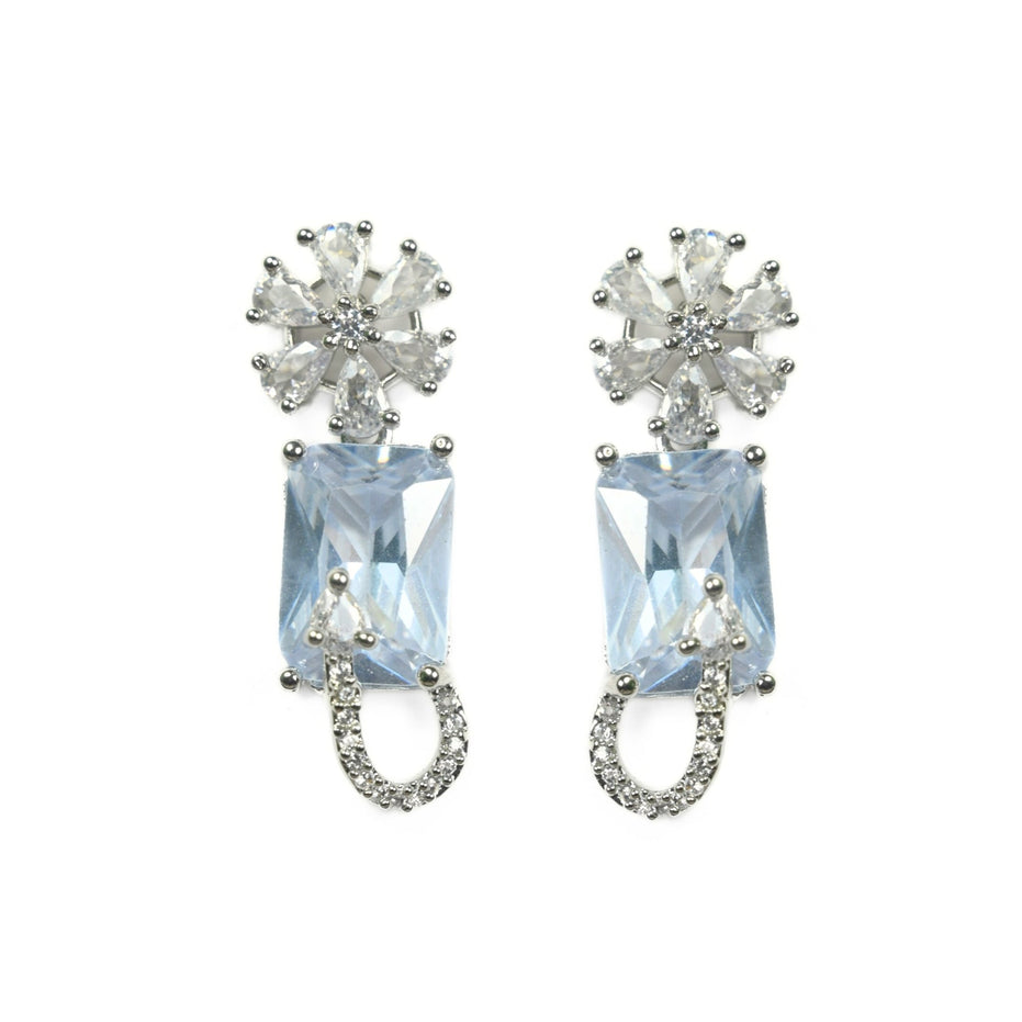 Necklace - American Diamond Stylish Necklace Set - Opal Touch