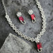 Necklace - American Diamond Stylish Necklace Set - Opal Touch