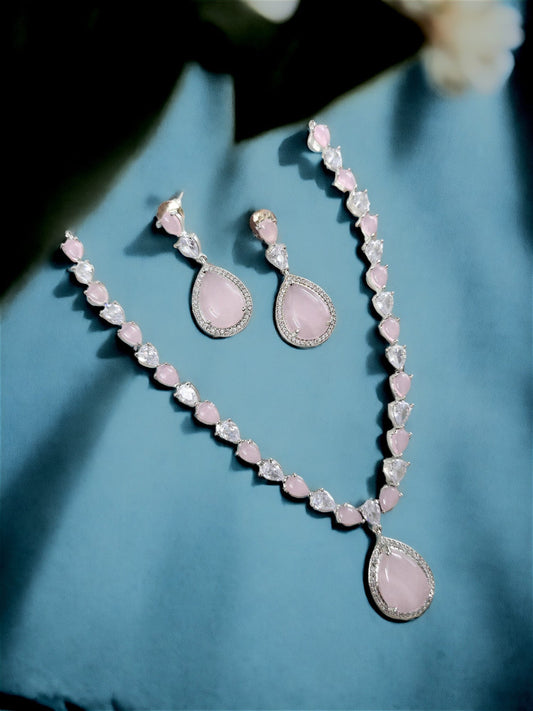 Necklace - Amethyst Shine Necklace - Opal Touch