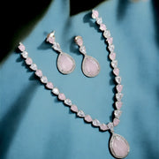 Necklace - Amethyst Shine Necklace - Opal Touch