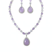 Amethyst Shine Necklace - Opal Touch