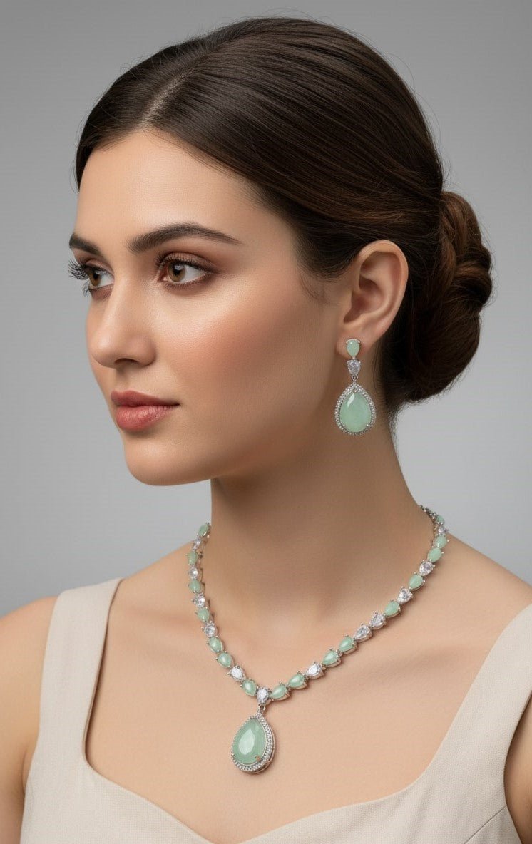 Amethyst Shine Necklace - Opal Touch