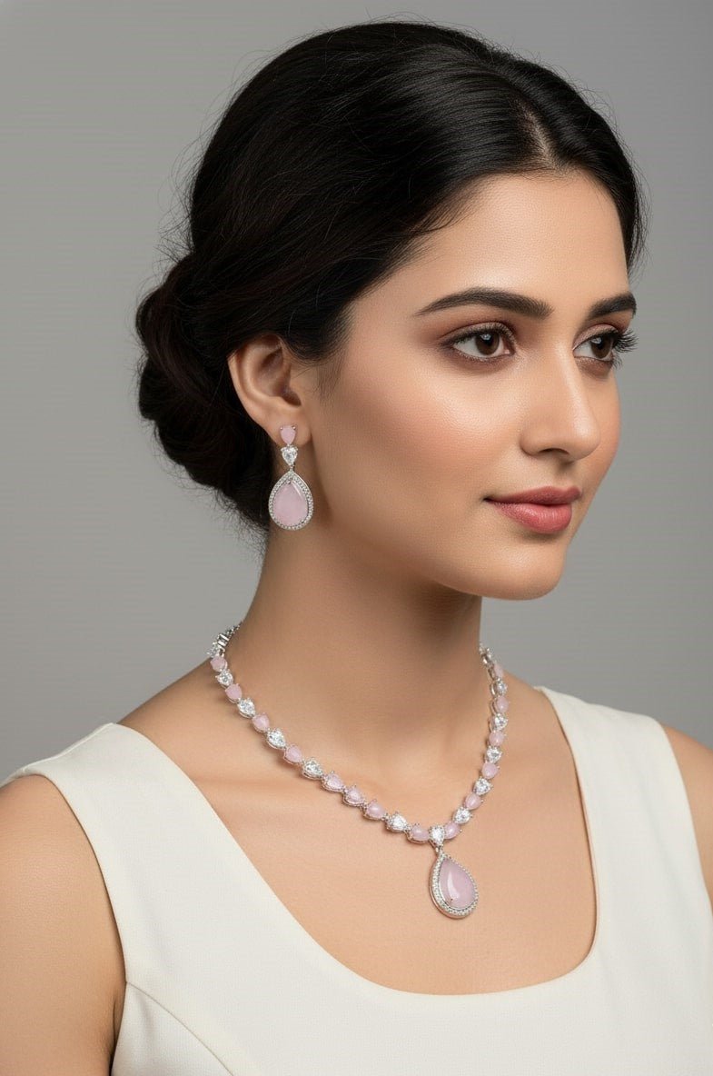 Amethyst Shine Necklace - Opal Touch