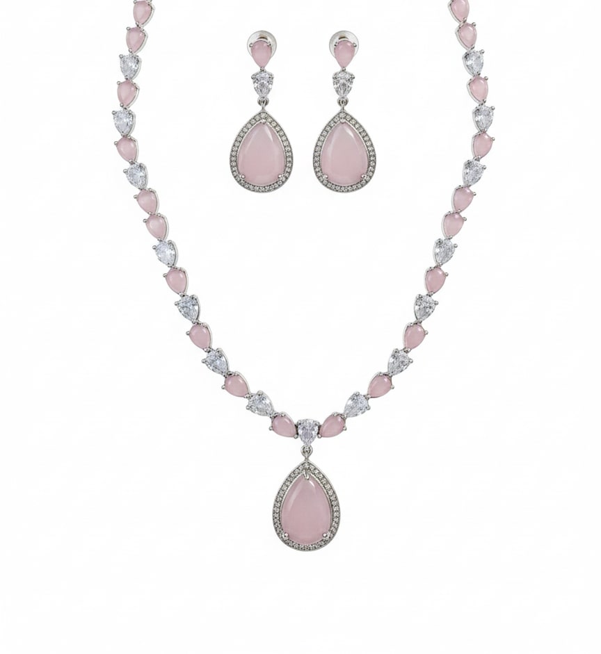 Amethyst Shine Necklace - Opal Touch
