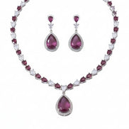 Amethyst Shine Necklace - Opal Touch