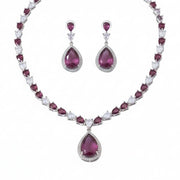 Amethyst Shine Necklace - Opal Touch
