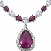 Amethyst Shine Necklace - Opal Touch