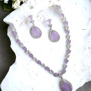 Necklace - Amethyst Shine Necklace - Opal Touch