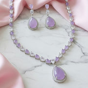 Amethyst Shine Necklace - Opal Touch