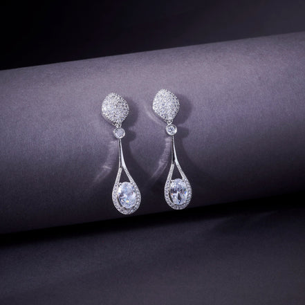 Opal Touch - Amethyst Sparkle Earrings - Earrings