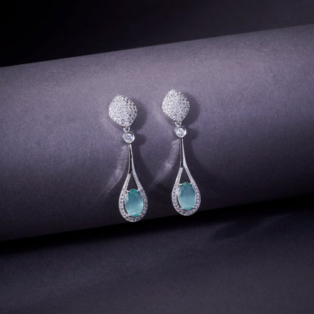 Opal Touch - Amethyst Sparkle Earrings - Earrings